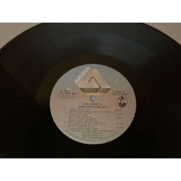VINTAGE VINYL RECORD - AIR SUPPLY: NOW AND FOREVER - Picture 7 of 8